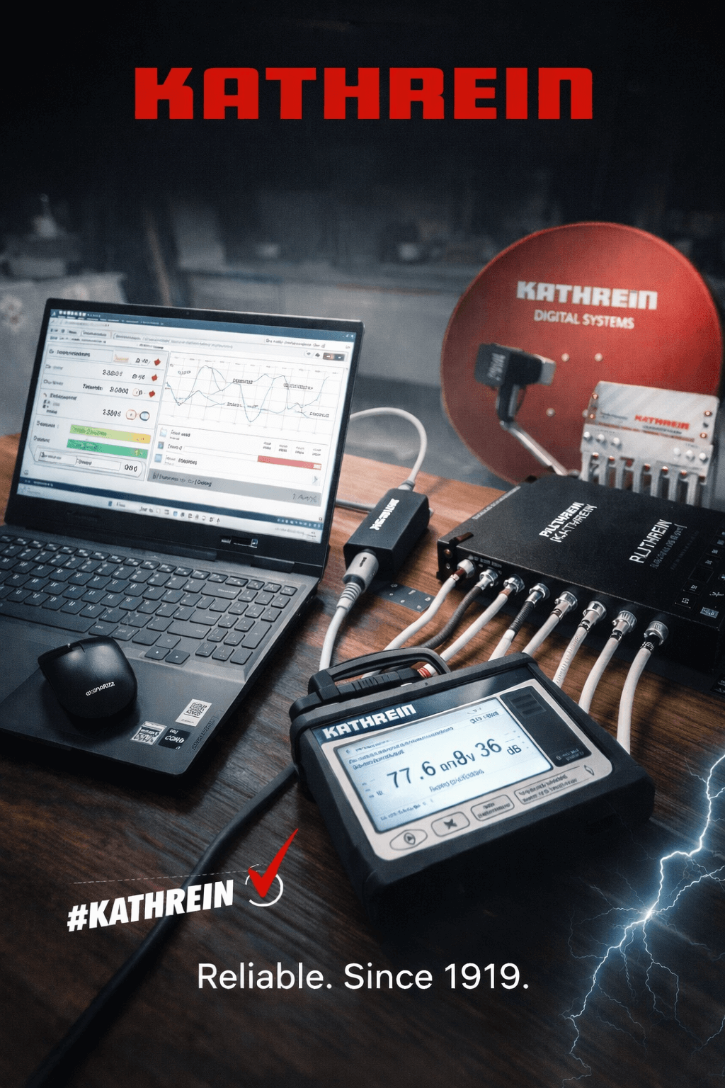 Προϊόντα Kathrein – δορυφορικά κατοπτρα, καλώδια και ψηφιακά headend για επαγγελματικές εγκαταστάσεις